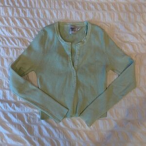 Princess Polly Unwritten Love Top Green - Size 6